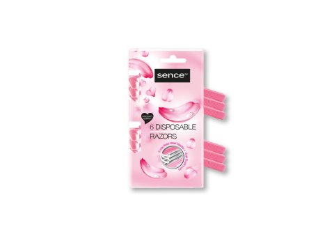 SENCE WEGWERPBARE SCHEERMESJES 6ST WOMEN TRIPLE BLADE