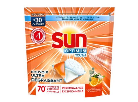 SUN OPTIMUM VAATWASTABLETTEN 30 STUKS FLEUR D'ORANGER & EUCALYPTUS