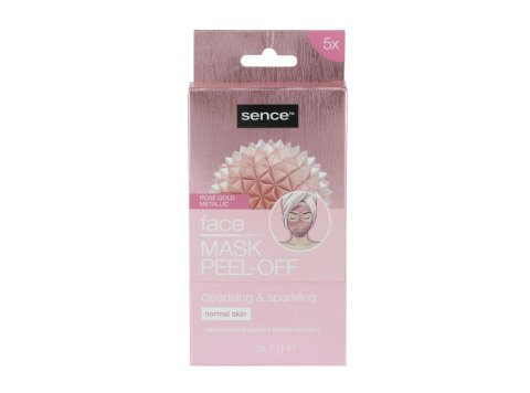 SENCE GEZICHTSMASKER PEEL-OFF ROSE GOLD METALLIC 5X7GR