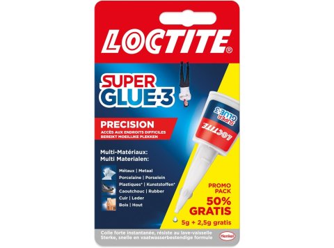 LOCTITE SUPER GLUE 3 PROMO PACK PRECISION 5GR + 2,5GR