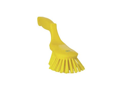 VIKAN HANDBORSTEL ERGO HARD GEEL 70X65X325 MM - NIET-GESPLITTE VEZELS