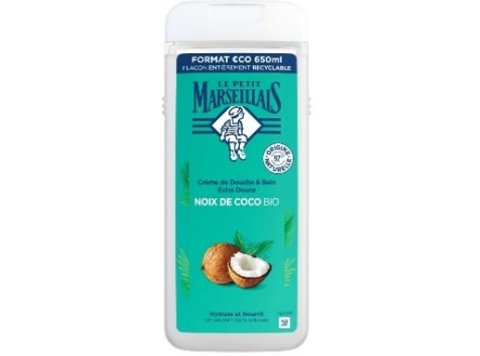 LE PETIT MARSEILLAIS DOUCHE & BAD 650ML COCO TRANSPARANT