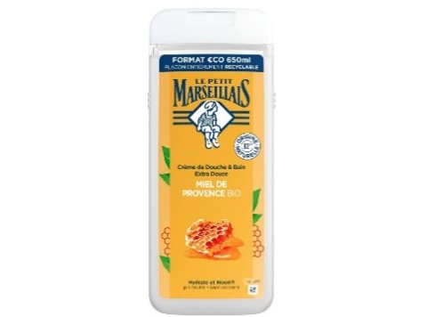 LE PETIT MARSEILLAIS DOUCHE & BAD 650ML HONING TRANSPARANT