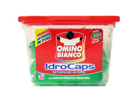 OMINO BIANCO IDRO CAPS 30 GR 20 ST MET NATUURLIJKE WASVERZACHTER