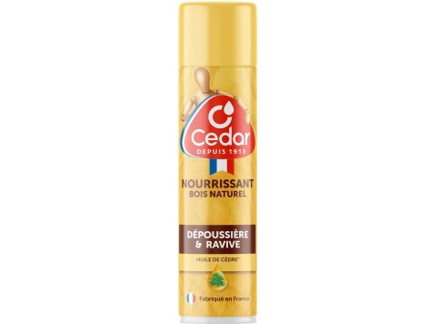 OCEDAR SPRAY DES MEUBLES 300ML NOURRISANT BOIS NATUREL HUILE DE CEDRE
