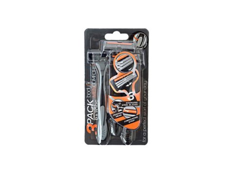 BODY-X FUZE WEGWERPBARE SCHEERMESJES 3ST COMFORT TRIPLE BLADES
