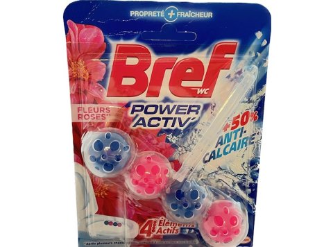 BREF WC BLOK POWER ACTIV 50GR FLEURS ROSES
