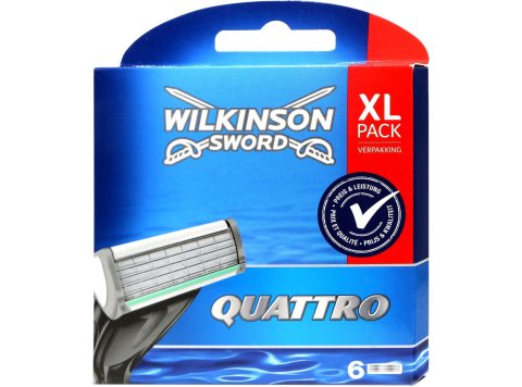 WILKINSON VERVANGMESJES 6ST XL PACK QUATTRO (4 MESSEN)