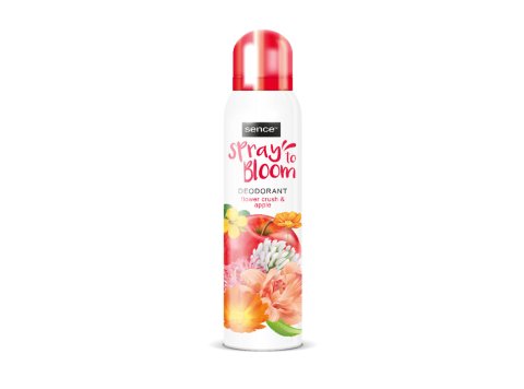 SENCE DEODORANT SPRAY 150ML SPRAY TO BLOOM FLOWER CRUSH & APPLE
