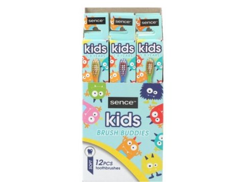 DISPLAY SENCEFRESH TANDENBORSTELS 12 ST KIDS SOFT