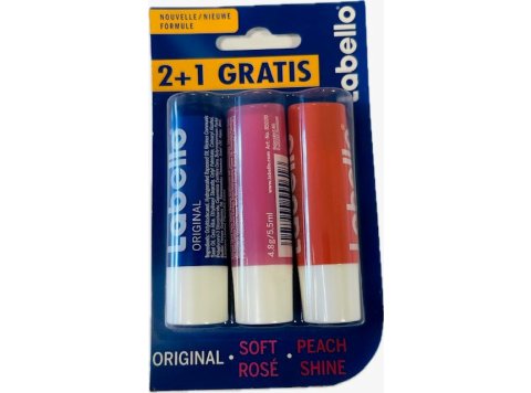 LABELLO ORIGINAL SOFT PEACH 5,5ML 2+1 GRATIS
