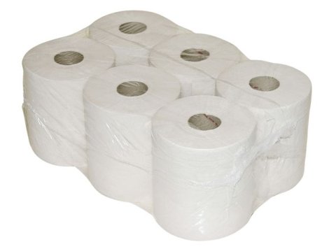 MINI JUMBO-ROLLEN WIT 2-LAAGS 180M 12 ROLLEN (812072H)