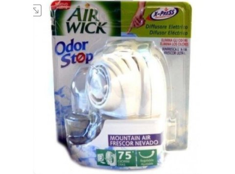 AIRWICK ELECTRISCHE ONTGEURDER X -PRESS APPARAAT ODOR STOP + VULLING 19 ML