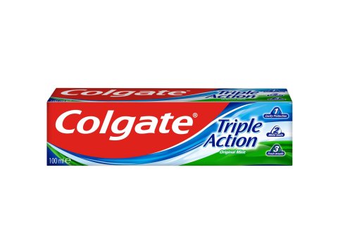 COLGATE TANDPASTA 100ML TRIPLE ACTION ORIGINAL MUNT