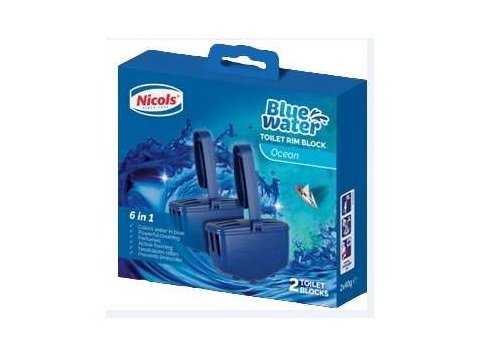 NICOLS TOILETBLOK BLAUW WATER OCEAN 2ST (511492)