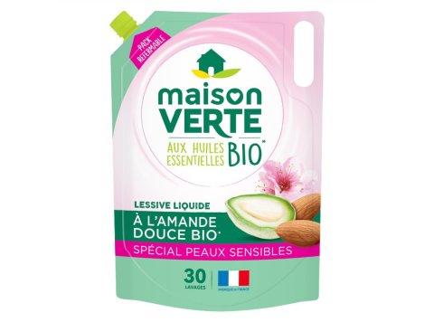 MAISON VERTE VLOEIBAAR WASMIDDEL DOYPACK AMANDE DOUCE BIO 1,8L 30SC