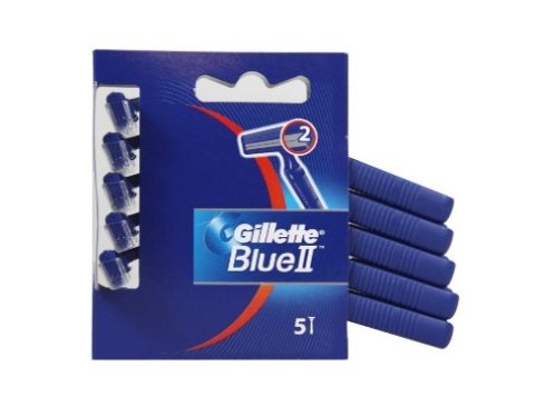 GILLETTE BLUE II WEGWERPMESJES PAK 5 STUKS