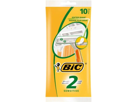 BIC SCHEERMESJES 10 STUKS SENSITIVE N°2
