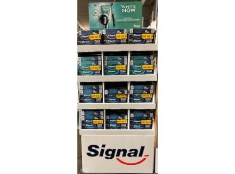 DISPLAY SIGNAL WHITE NOW TANDPASTA 288PCS LOT DE 3
