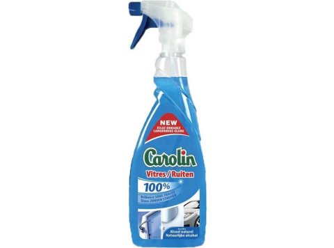 CAROLIN RUITENREINIGER SPRAY 650ML NATUURLIJKE ALCOHOL