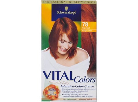 SCHWARZKOPF VITAL COLORS HAARKLEURING 78 KOPERROOD