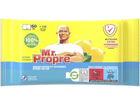 MR PROPRE REINIGINGSDOEKEN CITROEN 60 XL DOEKEN = 120 KLEINE DOEKJES