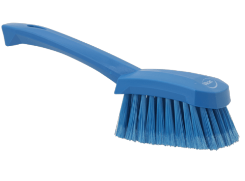 VIKAN AFWASBORSTEL MET KORTE STEEL ZACHT BLAUW