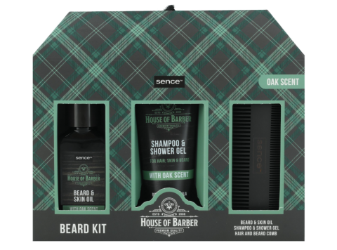 SENCE GIFTSET HOUSE OF BARBER BEARD KIT 3PCS