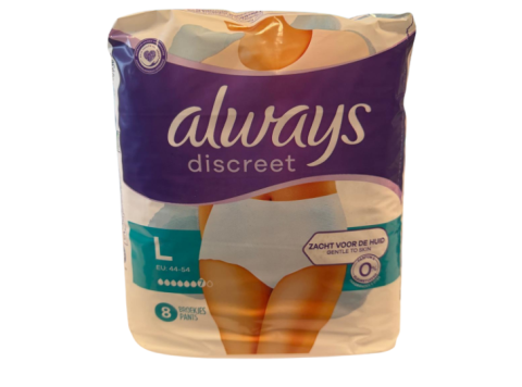 ALWAYS DISCREET 8 BROEKJES MAAT L 44-54
