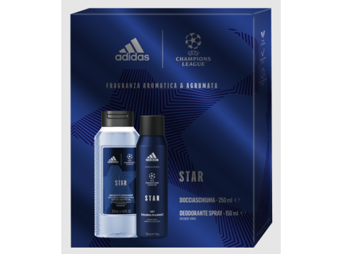 ADIDAS GIFTSET UEFA STAR DEO 150ML + DOUCHE 250ML