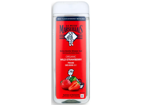 LE PETIT MARSEILLAIS DOUCHEGEL ORGANIC WILD STRAWBERRY 380ML