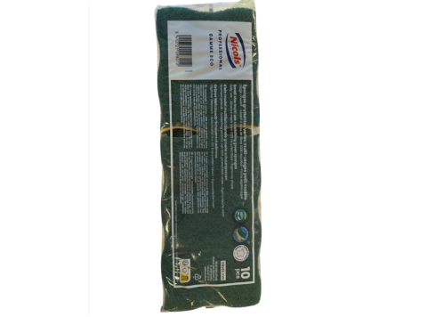 NICOLS PROFESSIONAL SCHUURSPONZEN ECO GAMMA KLEIN 10ST 108X65MM