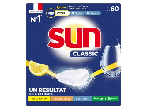 SUN VAATWASTABLETTEN CLASSIC REGULAR 60 TABS