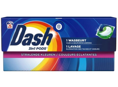 DASH 3IN1 PODS 26 X 17,3GR STRALENDE KLEUREN