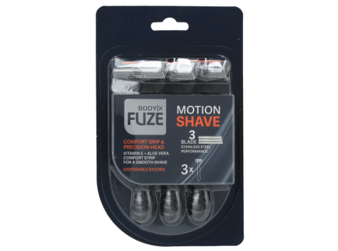 BODY-X FUZE WEGWERPSCHEERMES 3ST 3-BLADE
