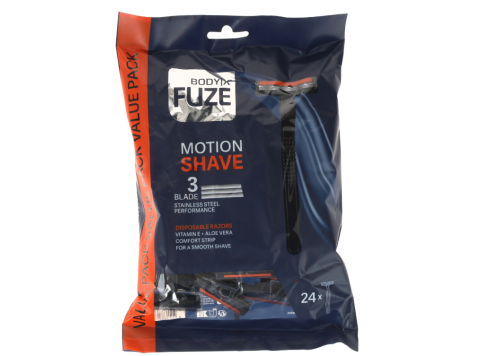 BODY-X FUZE 24 WEGWERPSCHEERMESJES 2-BLADE