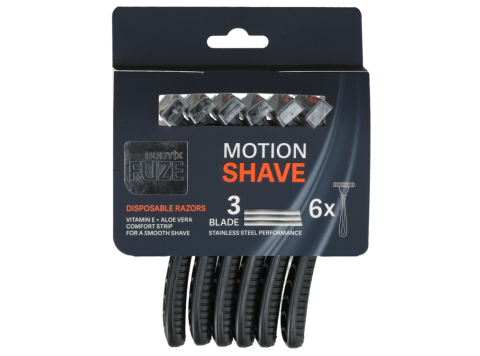 BODY-X FUZE 6 WEGWERGSCHEERMESJES TRIPLE BLADES