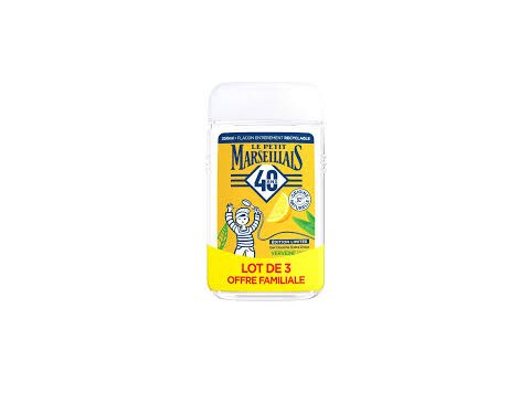 LE PETIT MARSEILLAIS DOUCHE 3X250ML VERVEINE & CITRON BIO