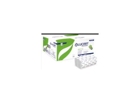 HANDDOEK STRONG LUCART ECO V2 VOUW 2L 20X190ST 21X21CM