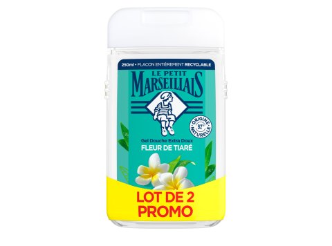 LE PETIT MARSEILLAIS DOUCHE 2X250ML FLEUR DE TIARE