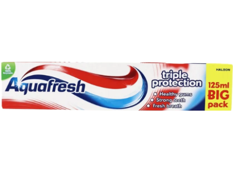 AQUAFRESH TANDPASTA TRIPLE PROTECTION 125ML