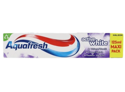 AQUAFRESH TANDPASTA ACTIVE WHITE 125ML