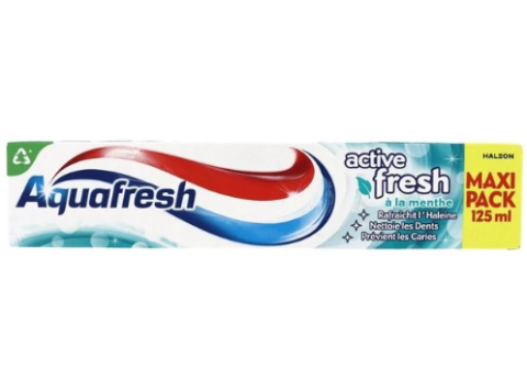 AQUAFRESH TANDPASTA ACTIVE FRESH 125ML
