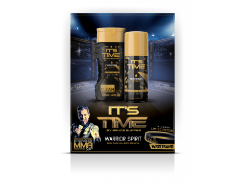 ITS TIME GIFTSET WARRIOR SPIRIT BODY WASH + BODY SPRAY + WRISTBAND