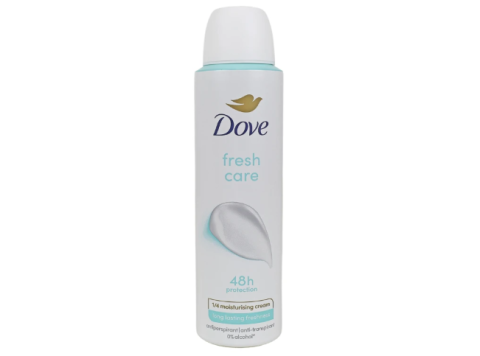 DOVE DEODORANT SPRAY 150 ML FRESH CARE 48H
