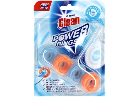 AT HOME CLEAN TOILETBLOK 40GR POWER RINGS AQUA POWER