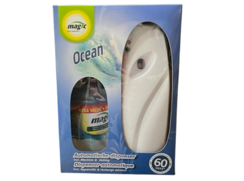 MAGIC ONTGEURAPPARAAT + LUCHTVERFRISSER 300 ML OCEAN