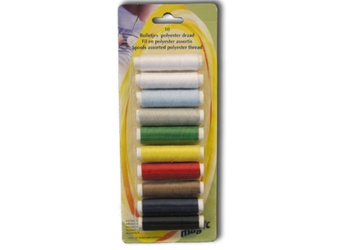 MAGIC 10 ROLLETJES POLYESTER DRAAD 4,5 M