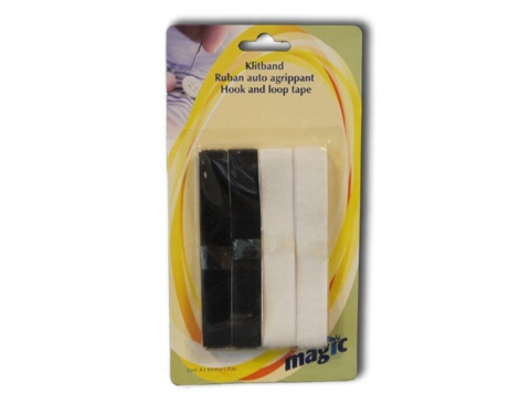 MAGIC KLITBAND ZWART EN WIT 30 CM X 1,7 CM