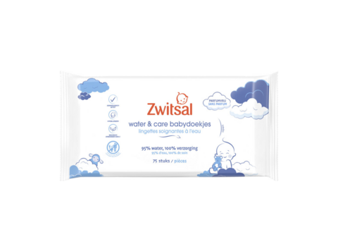 ZWITSAL BABYDOEKJES WATER & CARE 75 STUKS